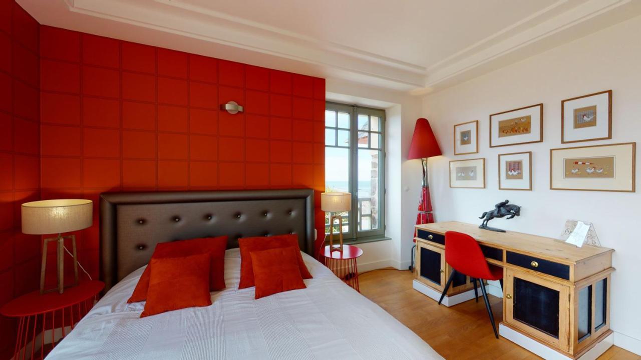 Les Roches Grises, Luxueuse Villa Face Mer, 4Etoiles, Spa Et Jardin Panoramique, Societe La Clef Decamp Granville Exteriör bild
