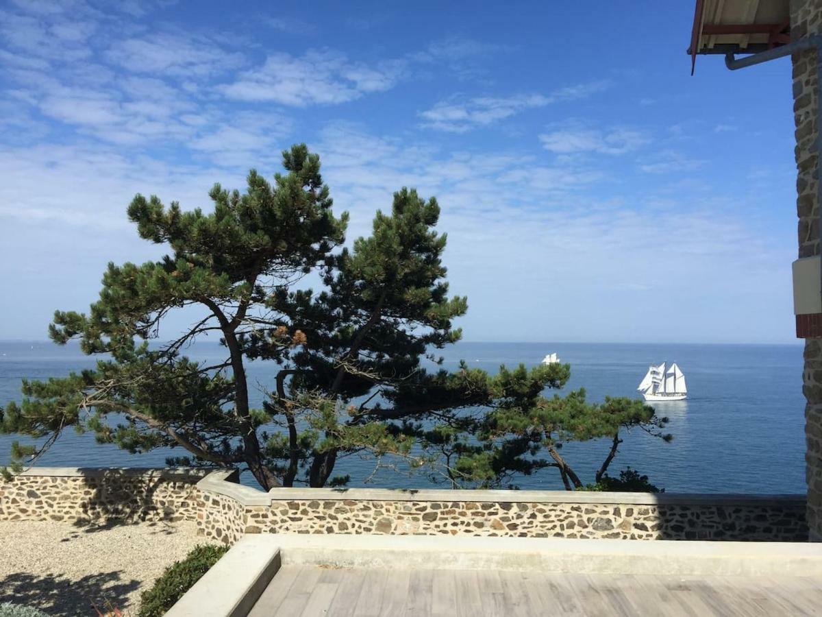 Les Roches Grises, Luxueuse Villa Face Mer, 4Etoiles, Spa Et Jardin Panoramique, Societe La Clef Decamp Granville Exteriör bild